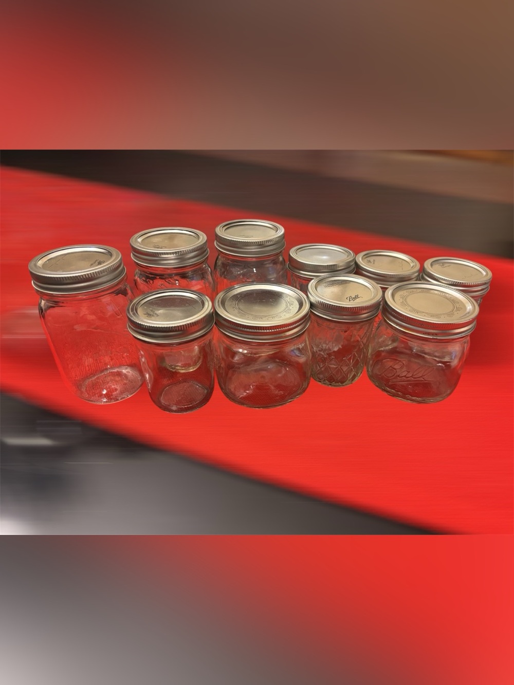 Clear Glass Food Storage Jars with Silver Metal Lids - Multipack - Picture 1 of 4